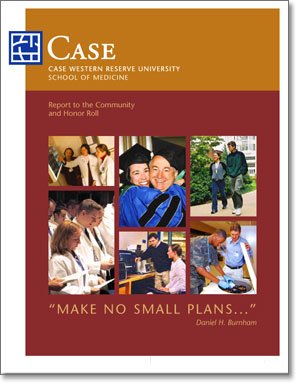 Case Western Reserve University School of medicine annual report design